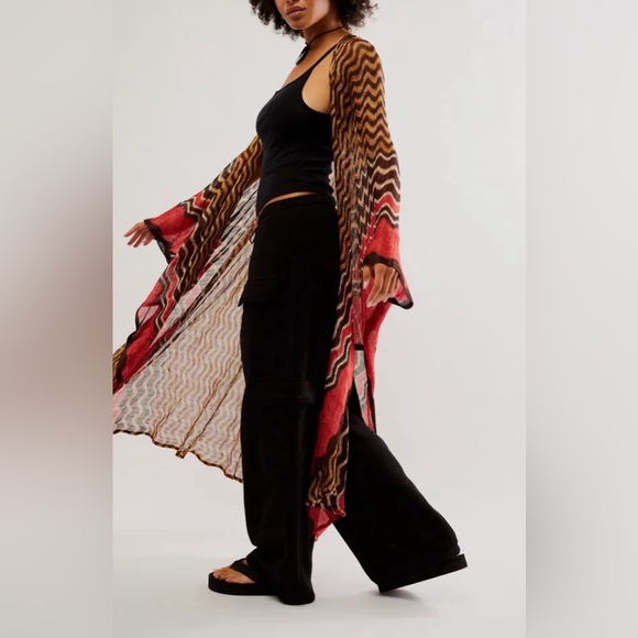 1. NWT Free People Pharaoh Fine Knit Kimono - Picture 3 of 5